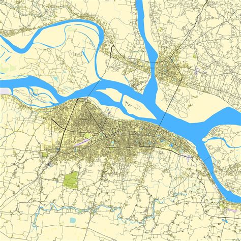 City map of Patna, Bihar, India 41335495 Vector Art at Vecteezy