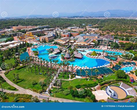 Aerial View of the Tropical Resort Pegasos World in Side, Turkey. Editorial Photo - Image of ...