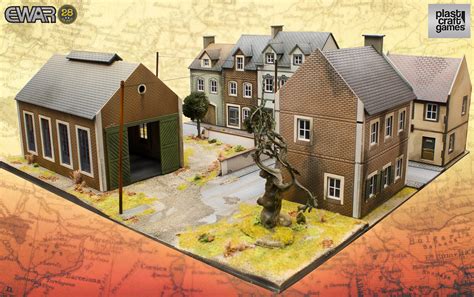 Plast Craft Scale Up Their Awesome WWII Buildings To 28mm! – Beasts of War