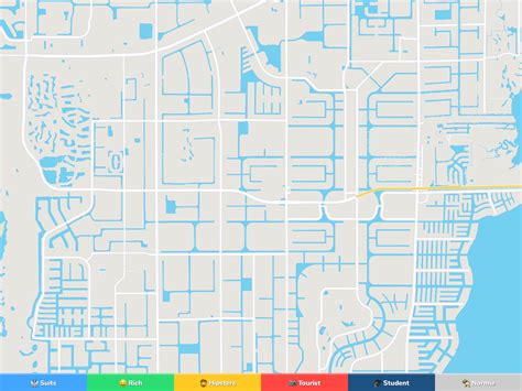 Cape Coral Neighborhoods Map