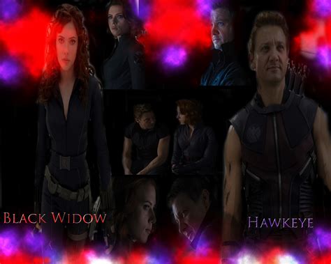 Blackwidow & Hawkeye wallpaper - Hawkeye & Black Widow Wallpaper ...