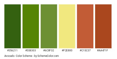 Avocado Color Scheme » Brown » SchemeColor.com