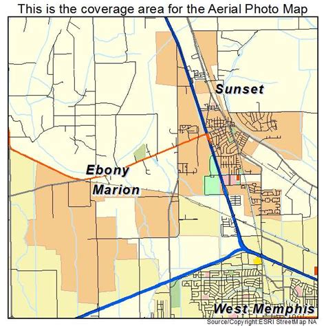 Aerial Photography Map of Marion, AR Arkansas