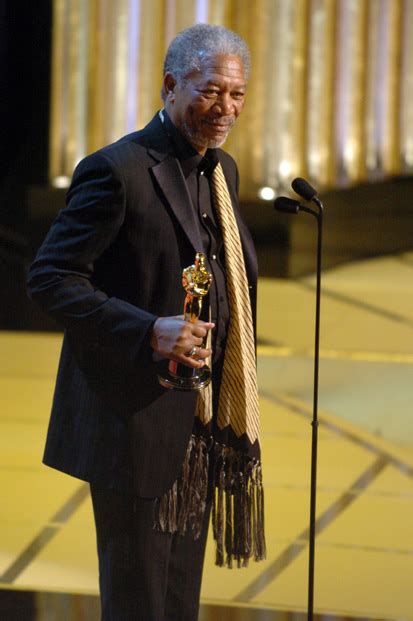 Morgan Freeman wins the Oscar for Best Supporting Actor in 2005