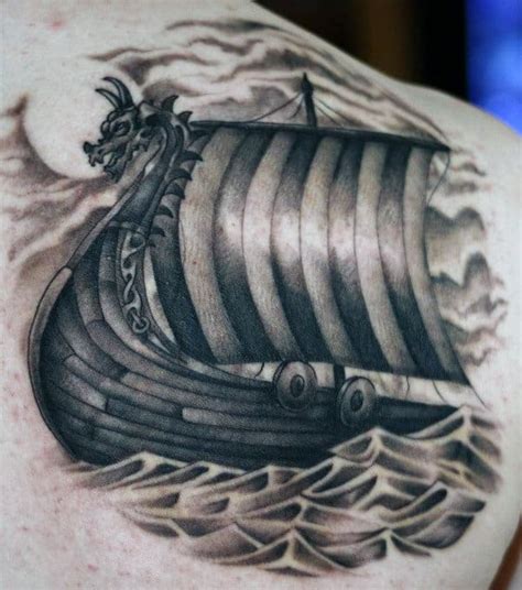 Viking Longboat Tattoo