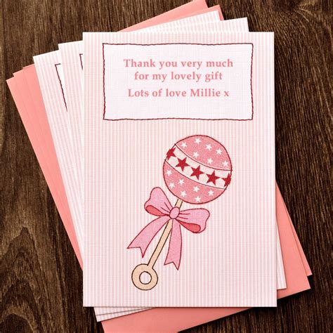 girls baby thank you cards by jenny arnott cards & gifts ...