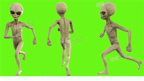 Alien Running. Loopable Animation On Green Screen. 4k Stock Animation | 11458177