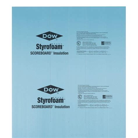 STYROFOAM 2 in. x 4 ft. x 8 ft. R-10 Scoreboard XPS Insulation-1578 - The Home Depot