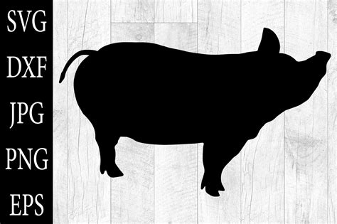 Pig Silhouette SVG Pig Vector SVG Graphic by Aleksa Popovic · Creative ...