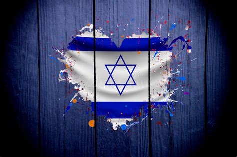 Old Israel Flag in the Shape of Heart on a Dark Background Stock Illustration - Illustration of ...