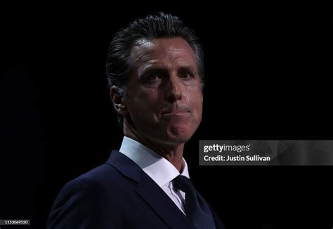 California Gov. Gavin Newsom speaks during the California Democrats ...