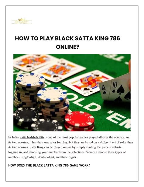 PPT - HOW TO PLAY BLACK SATTA KING 786 ONLINE PowerPoint Presentation, free download - ID:11748477