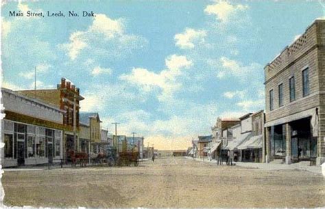 Leeds, North Dakota | Old photos, North dakota, Street view