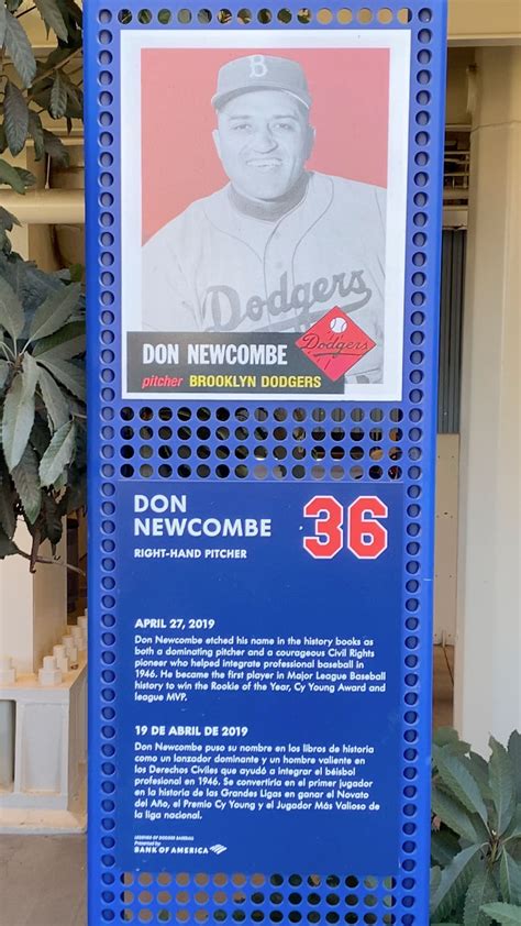 Don Newcombe #36 at Dodger Stadium