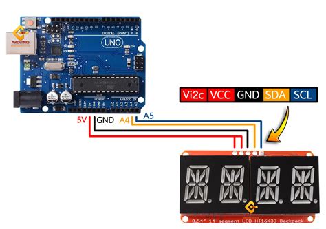 Arduino Uno Display Issues With Digit, 14 Segment Arduino