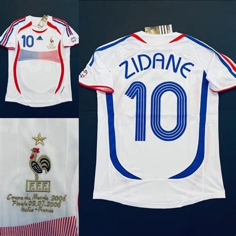 Zidane #10 France away retro soccer jersey World Cup final 2006 in 2021 | Soccer jersey, Jersey ...