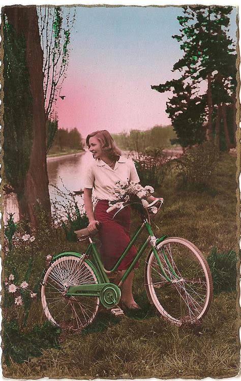 Vintage Photos of Ladies with Bicycles ~ Vintage Everyday