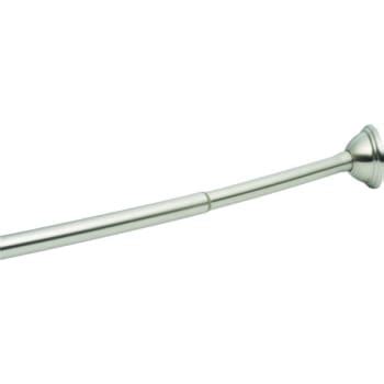 Moen 60" Brushed Nickel Adjustable Curved Shower Rod | HD Supply