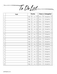 FREE Checklist Template Word