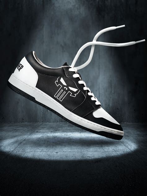 Buy Punisher: Logo (Glow In The Dark) Men Low Top Sneaker Shoes Online