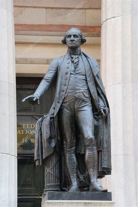 George Washington Statue at Federal Hall in New York City – Stock ...