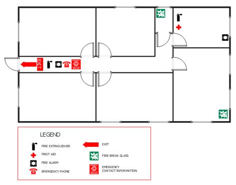 Emergency plan how to draw a fire evacuation plan for your office how ...