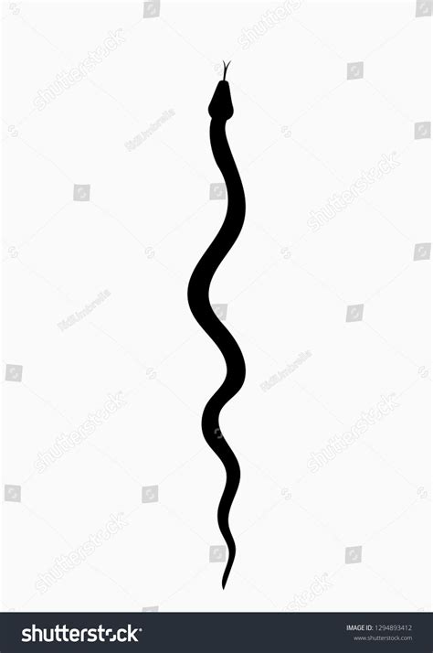 Black Silhouette Snake Isolated Symbol Icon Stock Vector (Royalty Free) 1294893412 in 2024 ...