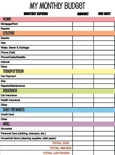 Monthly Budget Spreadsheet Monthly Spreadsheet Budget Spreadsheet ...