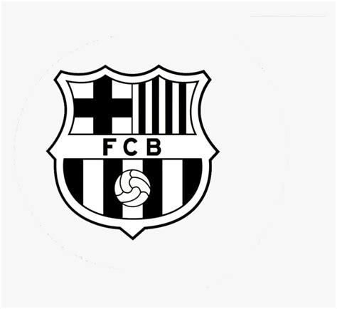 Fc Barcelona Logo Black And White Png Escudo Fc Barcelona Png Free ...