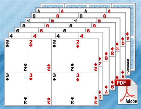 Template For Playing Cards Printable | Best Creative Template Design