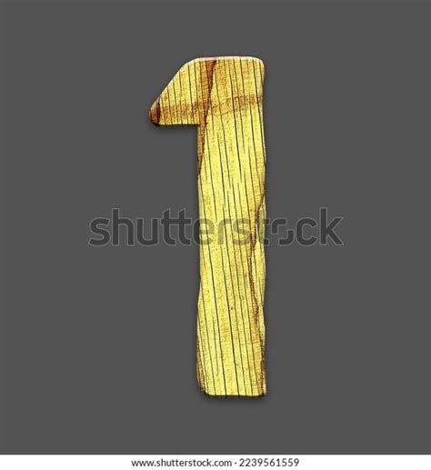 Digit 1 Alphabet Made Letters Made Stock Illustration 2239561559 ...