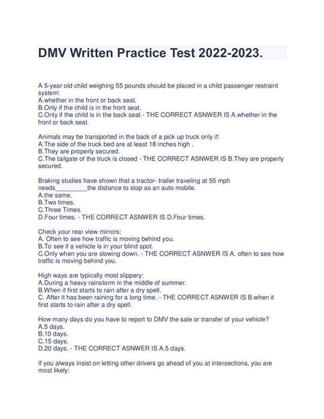 Ca Dmv Practice Test For Seniors 2024 - Carla Cosette