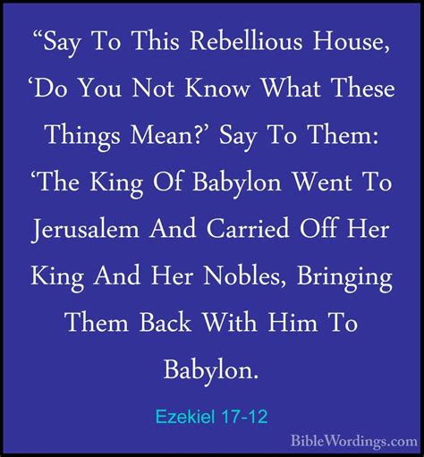 Ezekiel 17 - Holy Bible English - BibleWordings.com