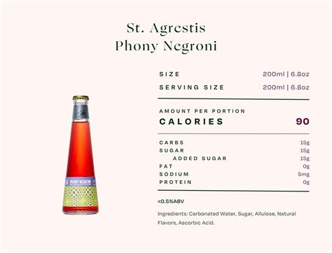 St Agrestis - Phony Negroni N/A Cocktail 2pk. MacArthur Beverages