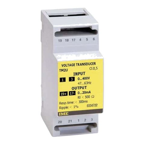 AC voltage transducer - Tema U - IME Spa - DIN rail