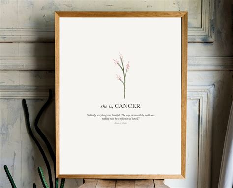 Cancer Art Print Cancer Description Art Zodiac Art Print | Etsy