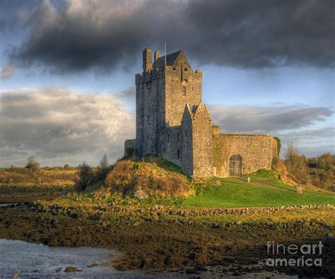 Dunguaire Castle with Dramatic Sky Kinvara Galway Ireland Photograph by Juli Scalzi - Fine Art ...