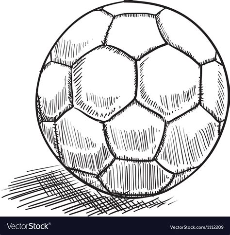 Doodle soccer football Royalty Free Vector Image