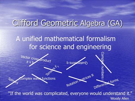 PPT - Clifford Geometric Algebra (GA) PowerPoint Presentation, free download - ID:4363264