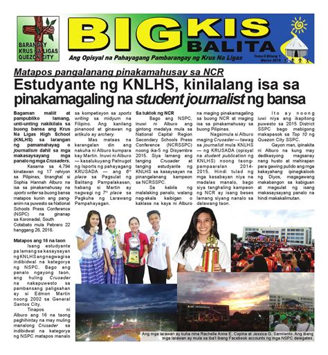 Pdf Pagsulat Ng Balita Feature Writing Pagsulat Ng Lathalain ...