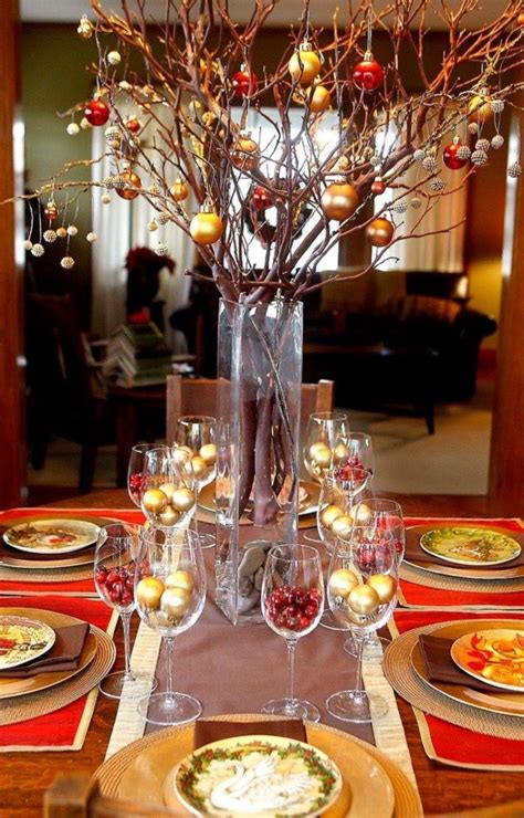 40 Inexpensive Christmas Table Centerpieces Ideas | Diy christmas table, Christmas table ...