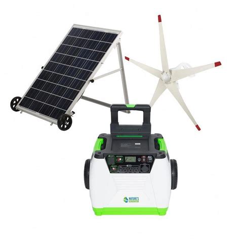 NATURE'S GENERATOR 1800-Watt Solar Powered Electric Start Portable ...