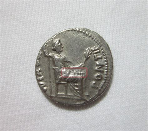 Silver Denarius. " Tribute Penny " Tiberius, 14 - 37 Ad Lugdunum, Livia Reverse