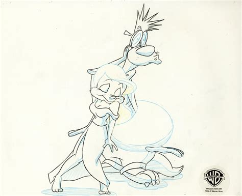 Animaniacs Original Production Drawing: Minerva and Newt | Animaniacs, Animation film, Pop ...