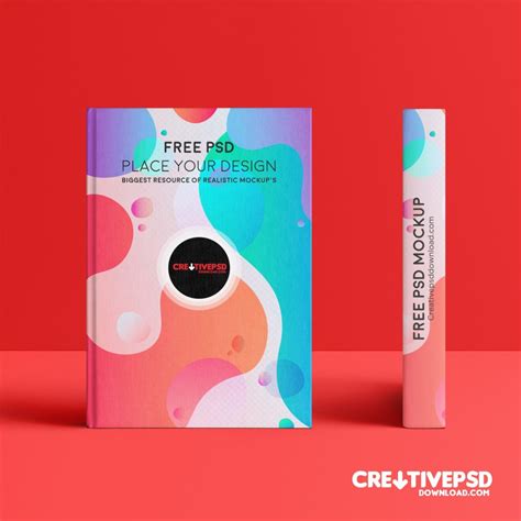 Realistic Book Cover Design Free PSD Mockup – CreativePsdDownload