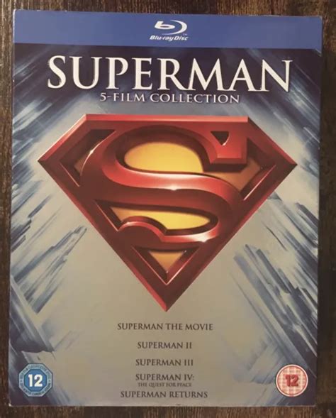 SUPERMAN 5-FILM COLLECTION Blu-ray (2018) Christopher Reeve Gene ...