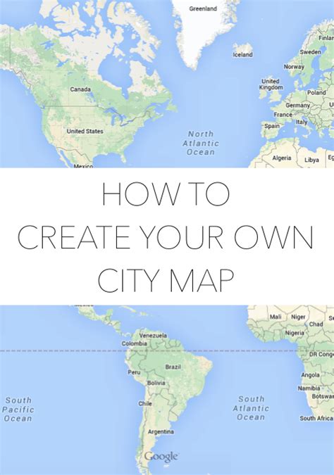 HOW TO CREATE YOUR OWN CITY MAP | Design Darling