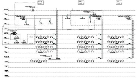 2D drawing of mechanical ventilation schematic diagram in detail ...