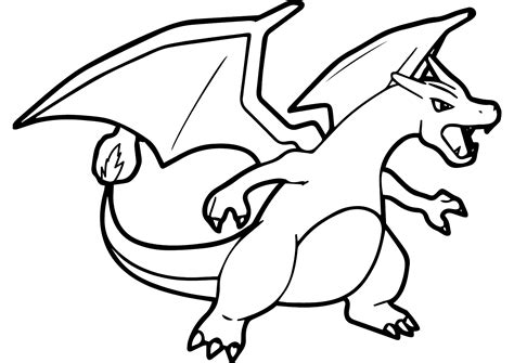 Pokemon : Dracaufeu Coloring Pages for Children