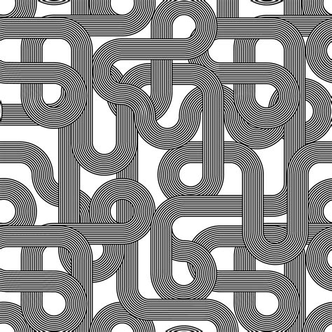 Black and white Art Deco wallpaper - Peel and Stick or Non-Pasted